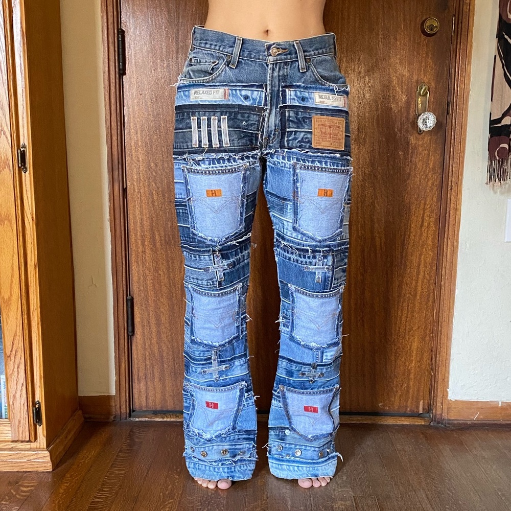 Levi’s 505 Regular Fit Customized Jeans 32 Length